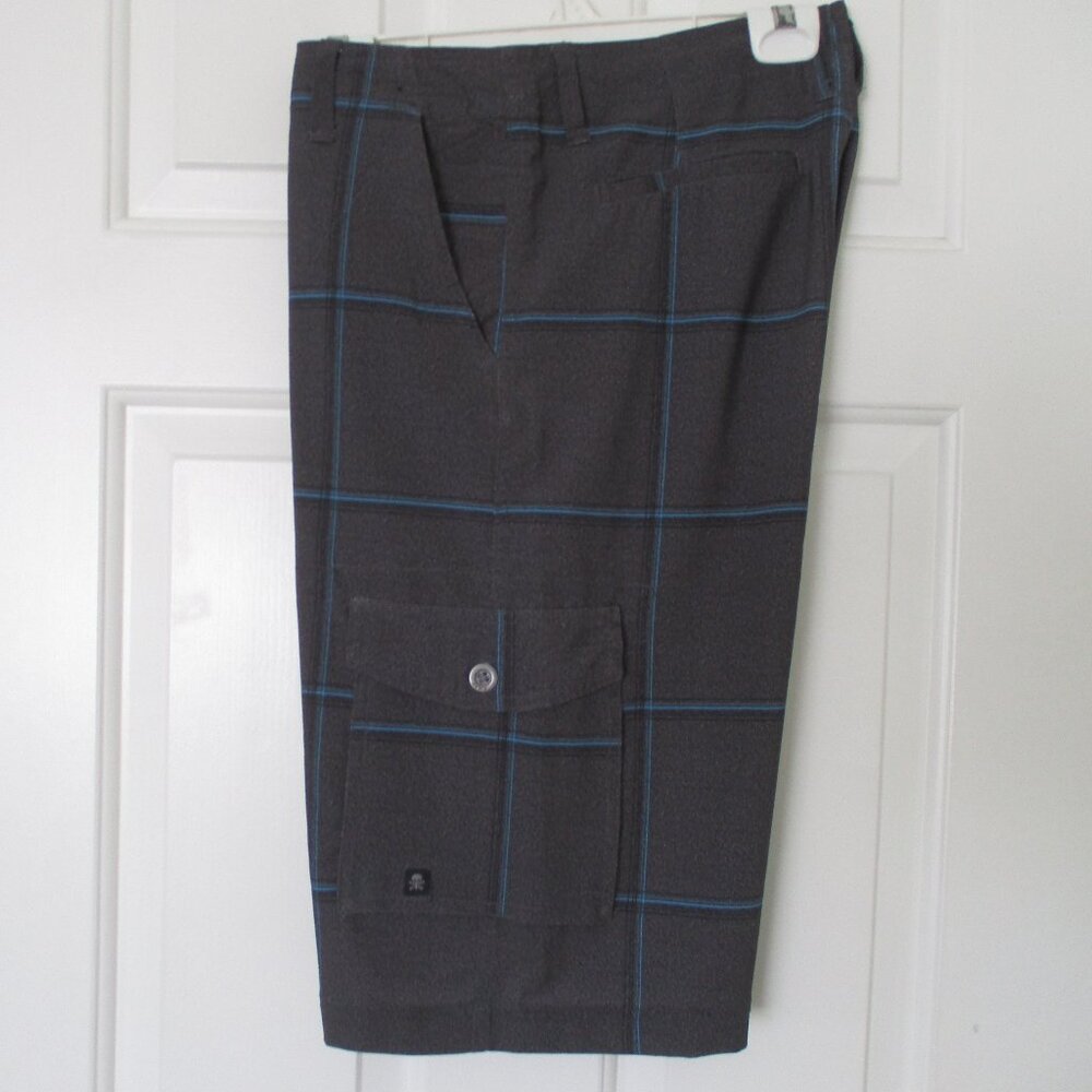 Tony Hawk Mens Charcoal Gray Hybrid Swim Board Short w/4 Pockets - Size 32W*